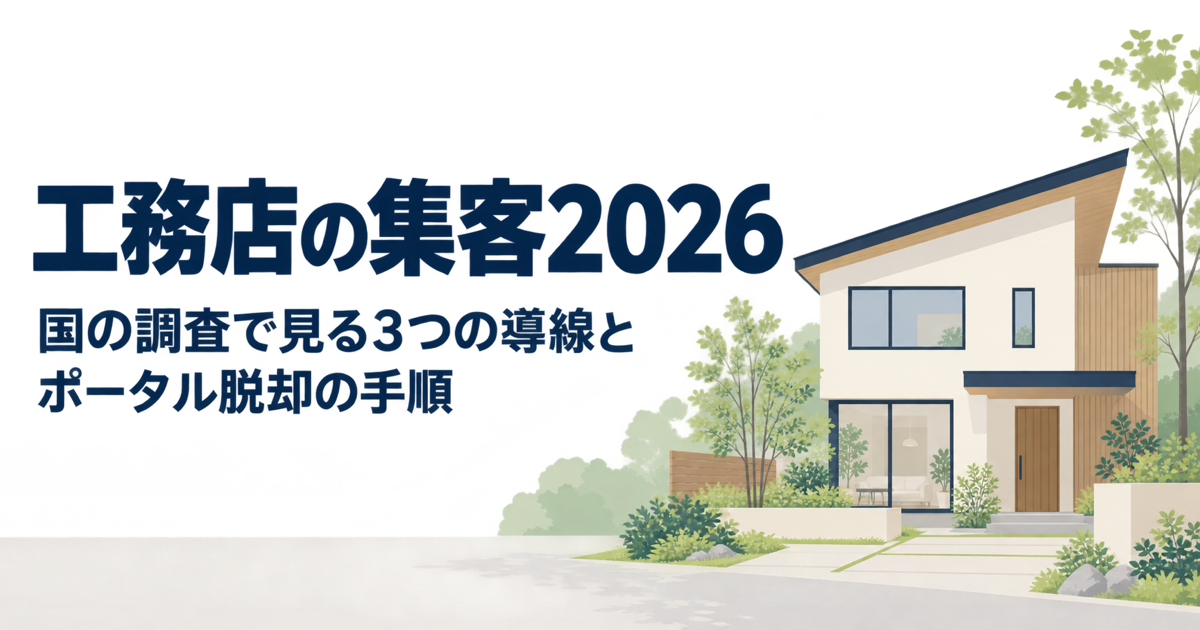 工務店の集客2026