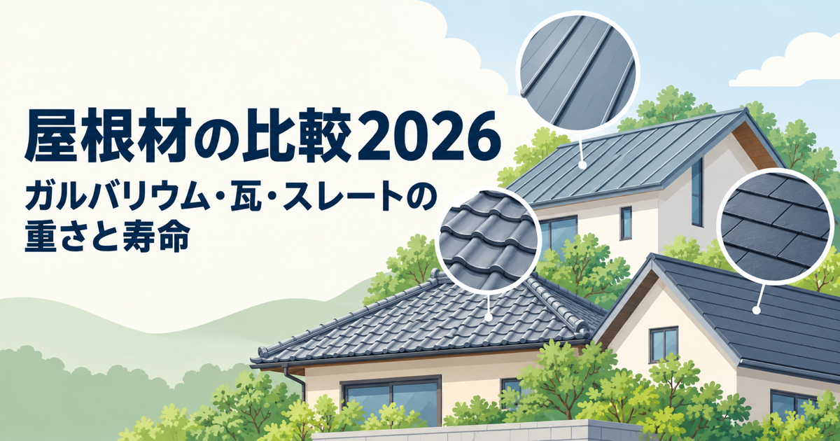 屋根材の比較2026